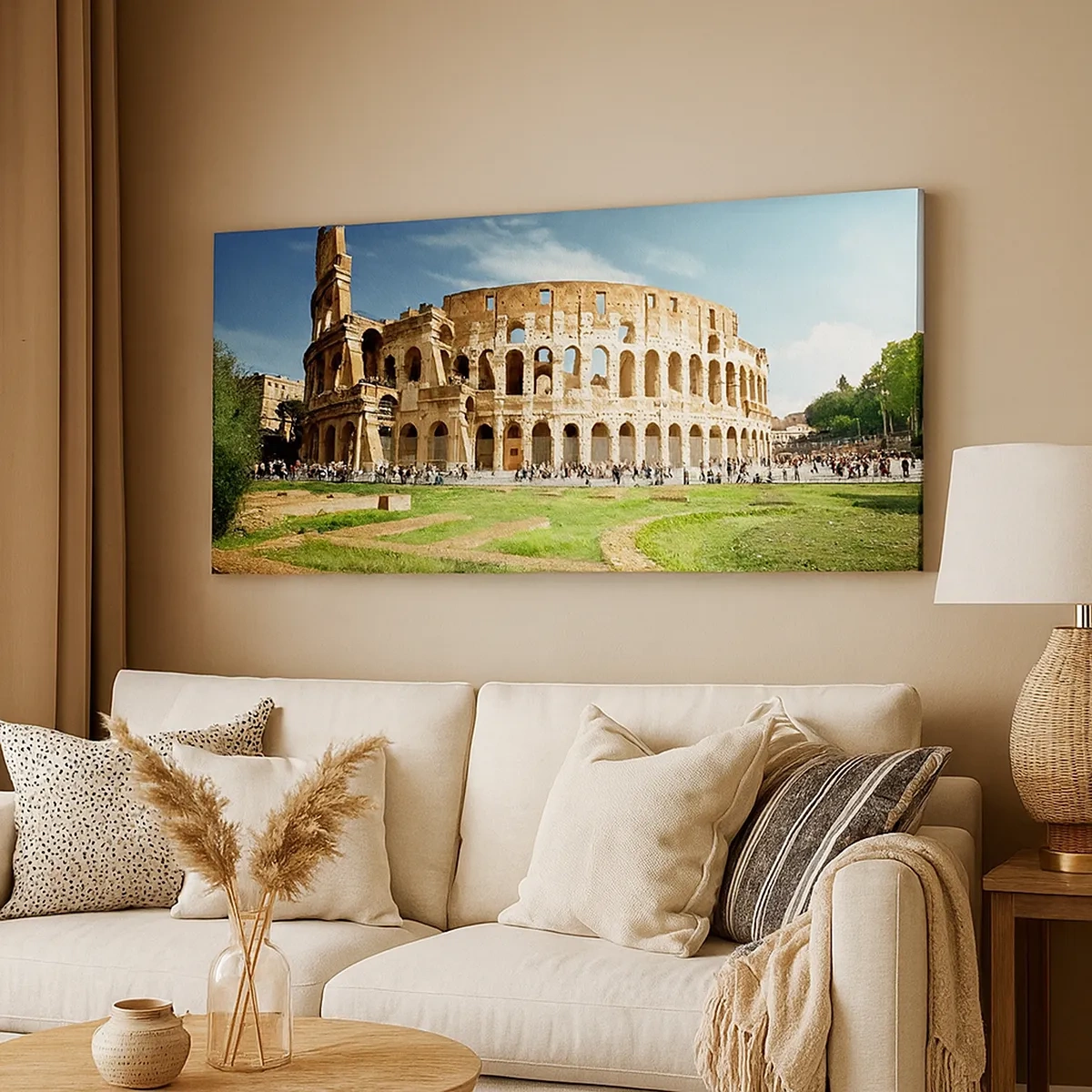 Lærredstryk - Billede på lærred - Du kan stadig høre våbenklirren - 30x30 cm