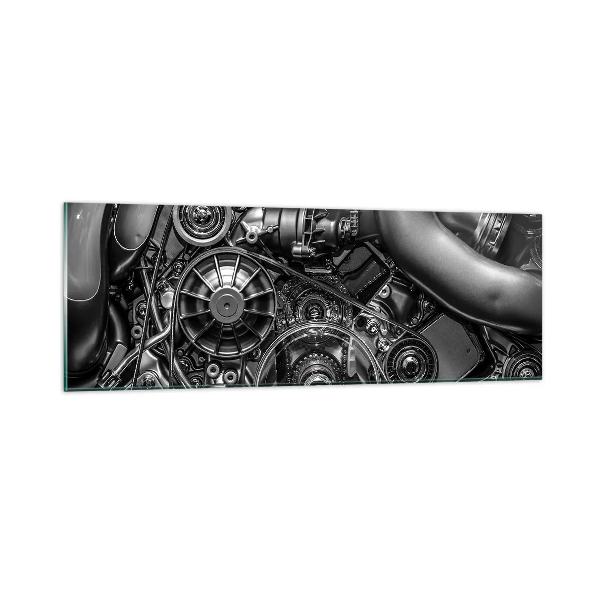 Billede på glas - Mekanikkens poesi - 90x30 cm