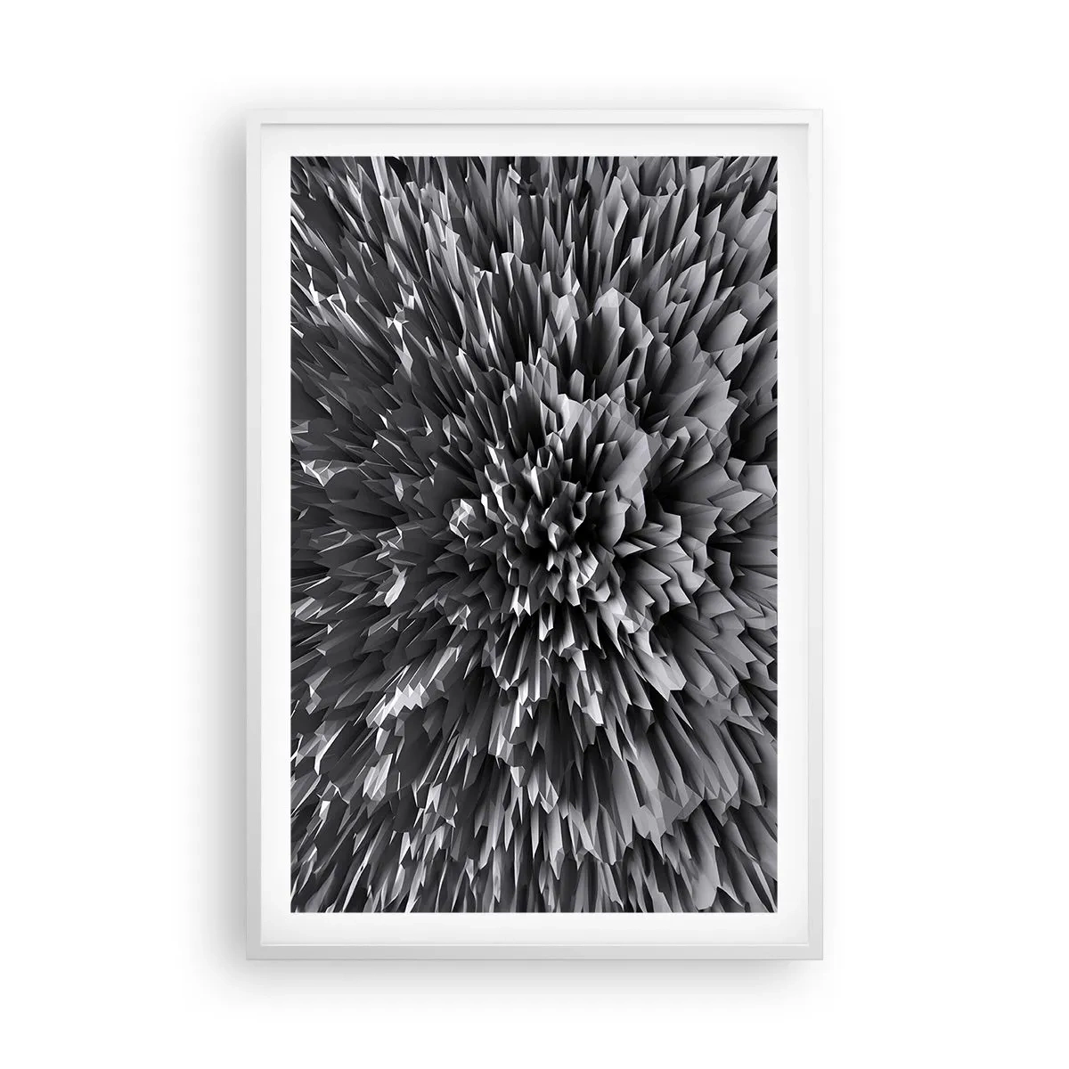 Plakat i hvid ramme - Det kan ikke blive skarpere end dette - 61x91 cm