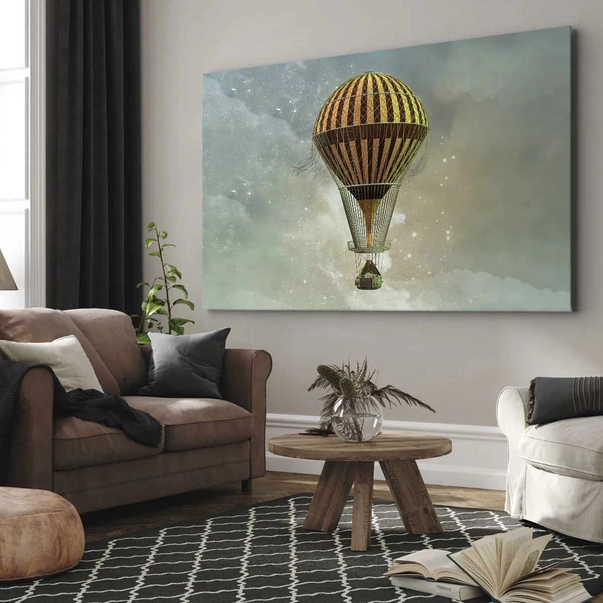Lærredstryk - Billede på lærred - Banebrydende flyvninger - 70x50 cm