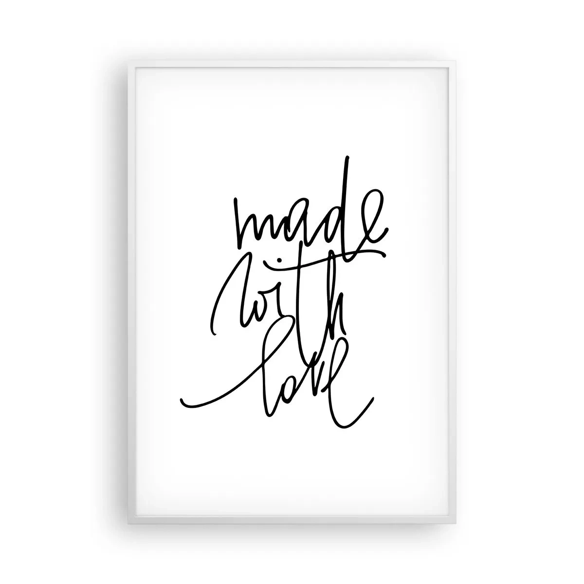 Plakat i hvid ramme - Det bedste mærke - 70x100 cm