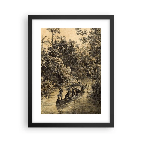 Plakat i sort ramme - Rejsen til kilden - 30x40 cm