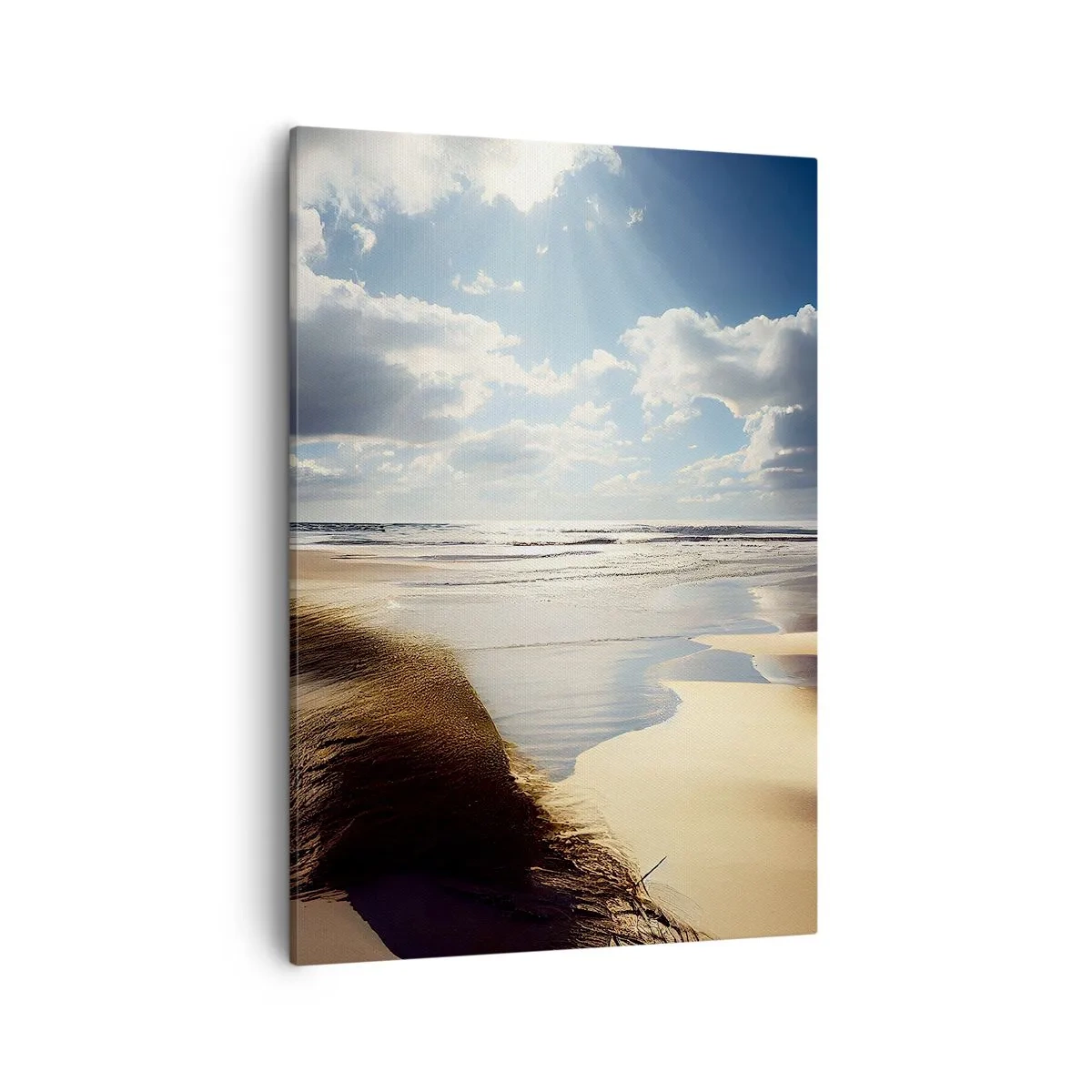 Lærredstryk - Billede på lærred - Strand, vild strand - 50x70 cm
