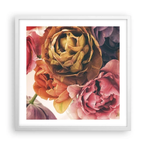 Plakat i hvid ramme - Fejring af livet - 50x50 cm