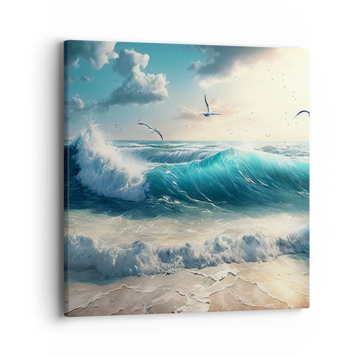 Lærredstryk - Billede på lærred - Støj kun for dig - 40x40 cm