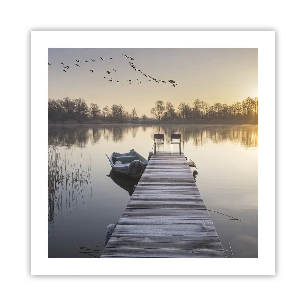 Plakat - Jeg kommer tilbage om et stykke tid - 50x50 cm