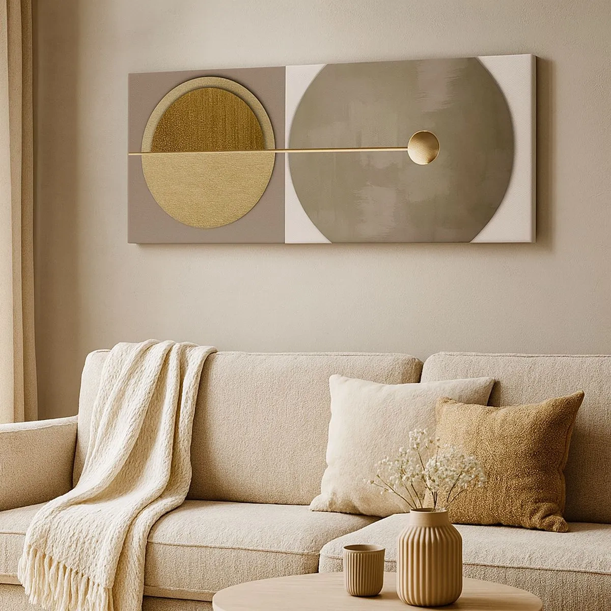 Lærredstryk - Billede på lærred - Perfekt balance - 100x40 cm