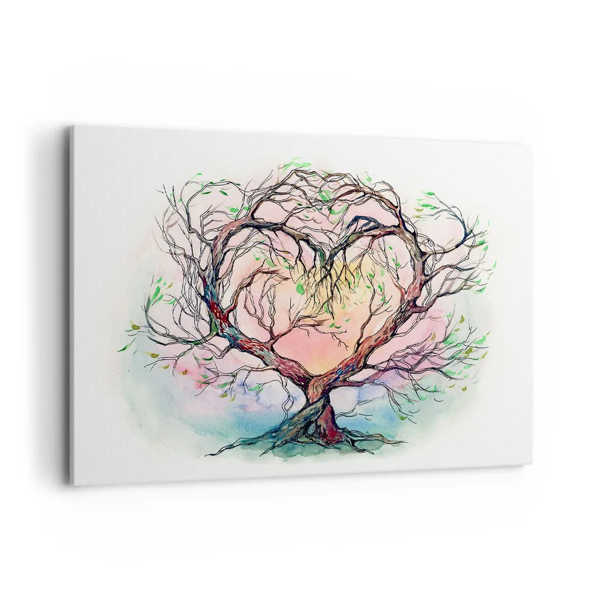 Lærredstryk - Billede på lærred - Sammen mod stormene - 100x70 cm