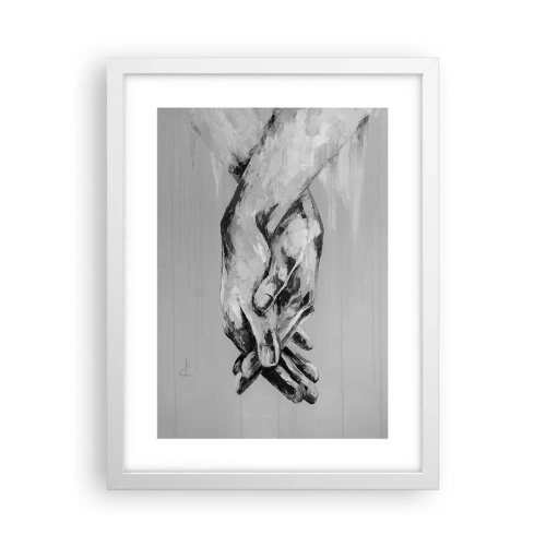 Plakat i hvid ramme - Begyndelsen ... - 30x40 cm