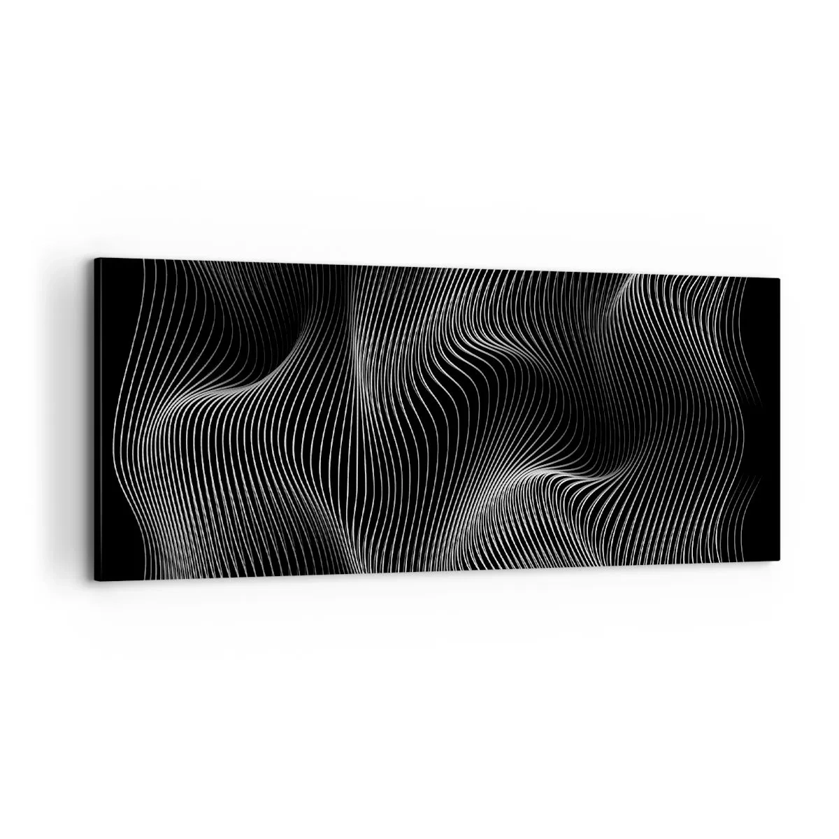 Lærredstryk - Billede på lærred - Lysets dans i rummet - 100x40 cm