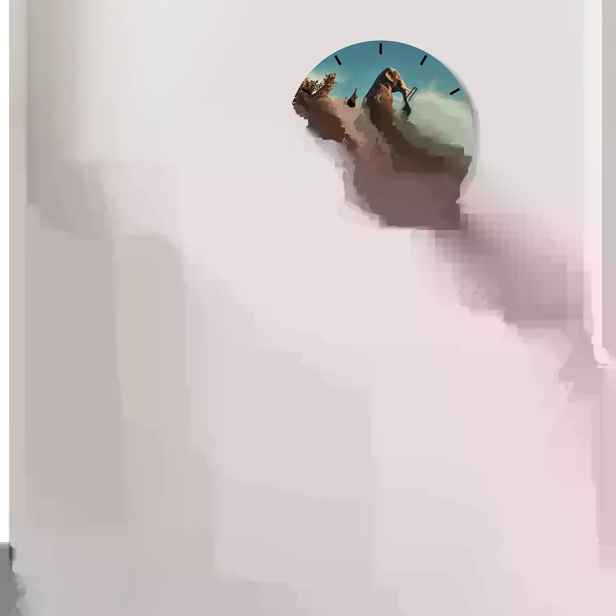 Vægur, Uret - Et nyt synspunkt - 40x40 cm