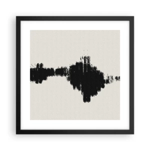 Plakat i sort ramme - Fantasiens vibrationer - 40x40 cm