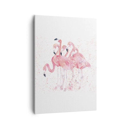 Lærredstryk - Billede på lærred - Lyserød ansambl - 50x70 cm