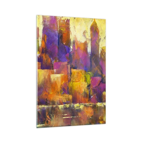 Billede på glas - Metropolitansk sammensætning - 80x120 cm