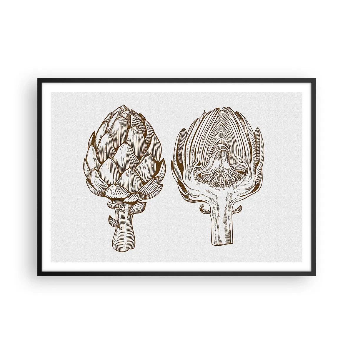 Plakat i sort ramme - Lektion i anatomi - 100x70 cm