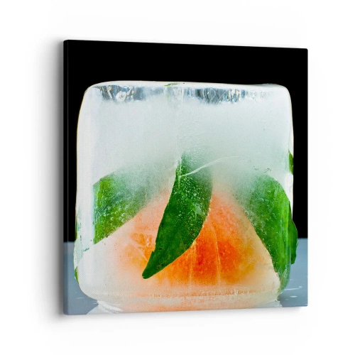 Lærredstryk - Billede på lærred - Frisk og kølig - 40x40 cm