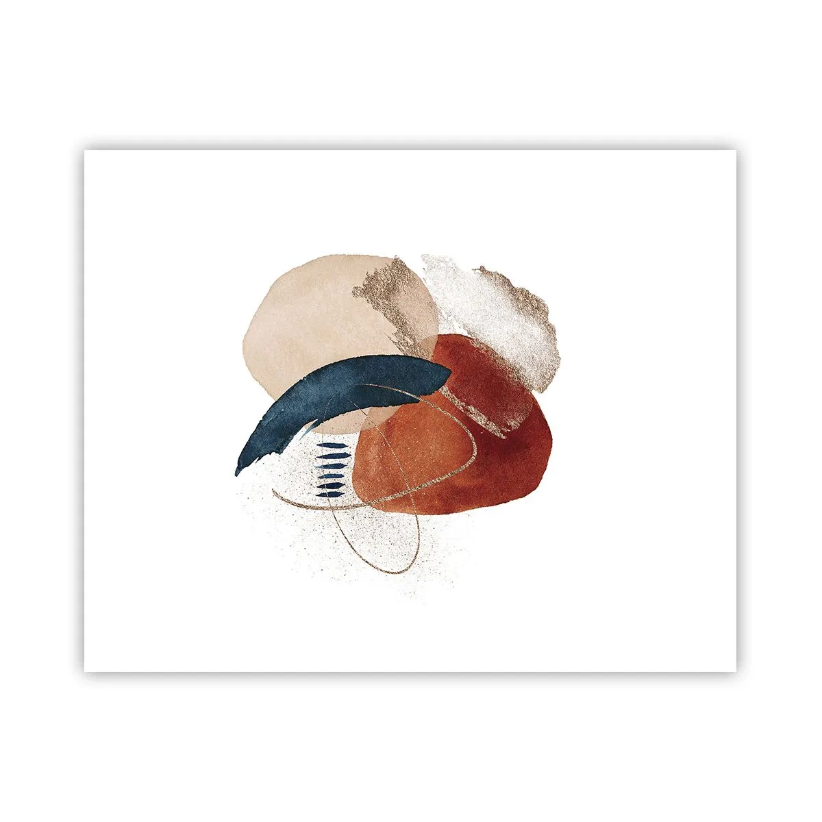 Plakat - Oval sammensætning - 50x40 cm