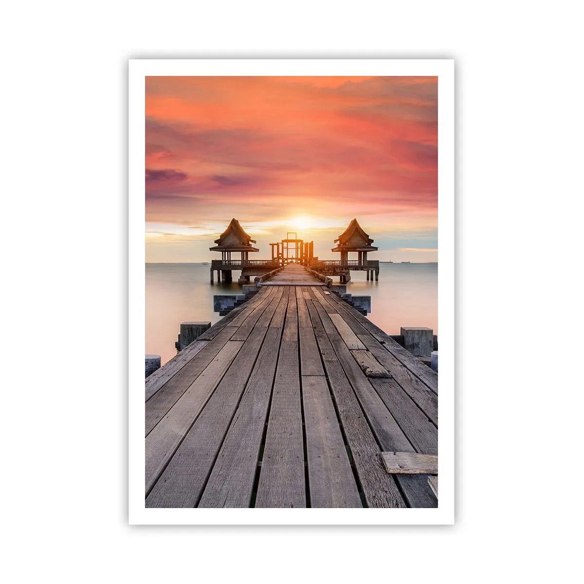 Plakat - Fra vest til øst - 70x100 cm