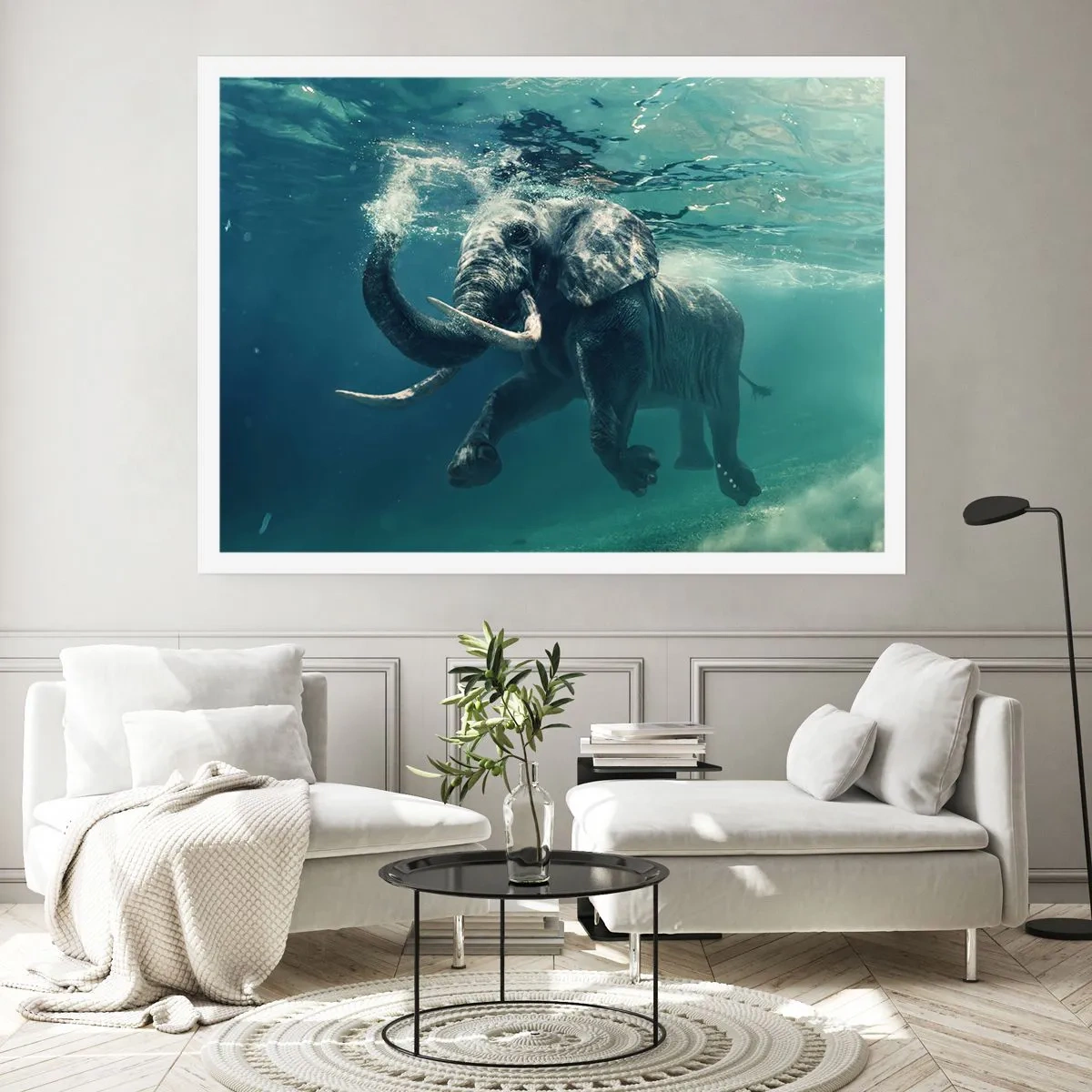 Plakat - Alle kan lide at svømme - 40x30 cm