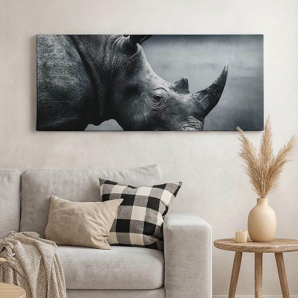 Lærredstryk - Billede på lærred - Højre profil - 30x30 cm