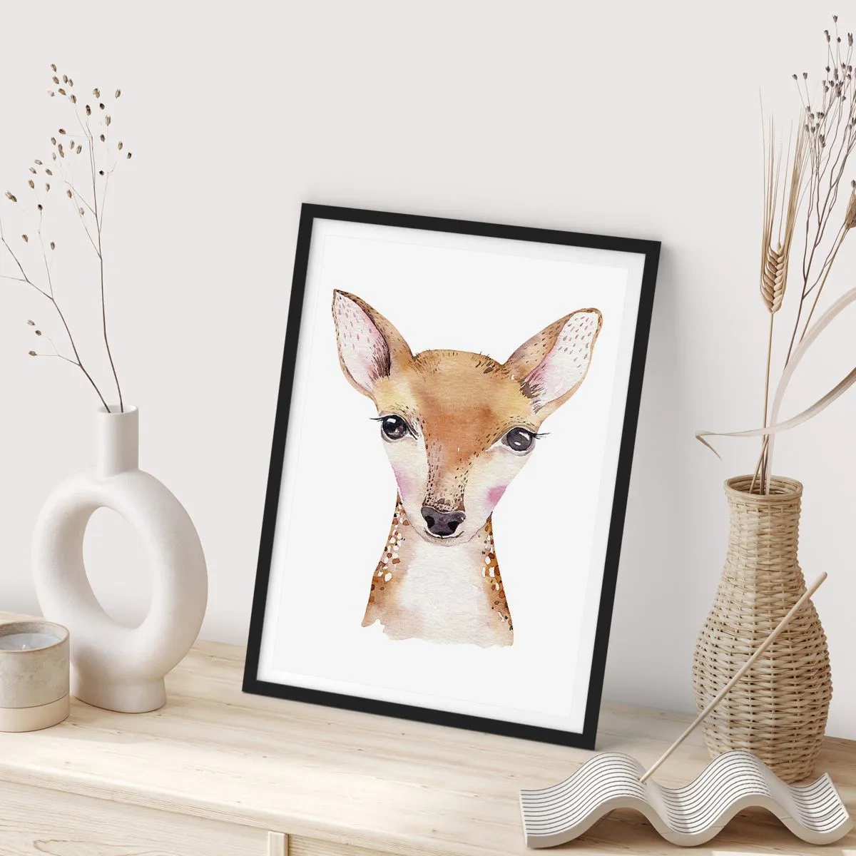 Plakat i sort ramme - Uskyldighedens natur - 40x50 cm