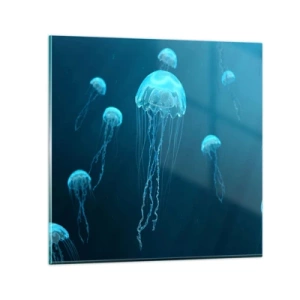 Billede på glas - Havets dans - 30x30 cm