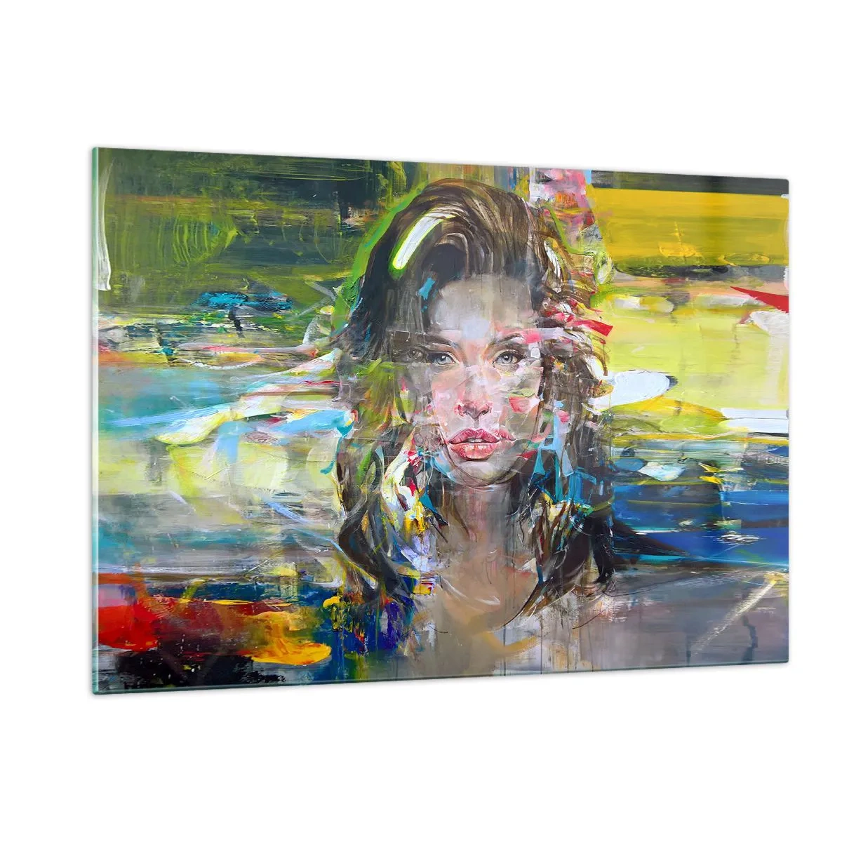 Billede på glas - Bag lufttæppet - 120x80 cm