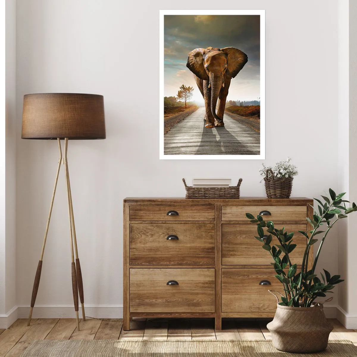 Plakat - Og slet ikke i en porcelænsbutik - 40x50 cm