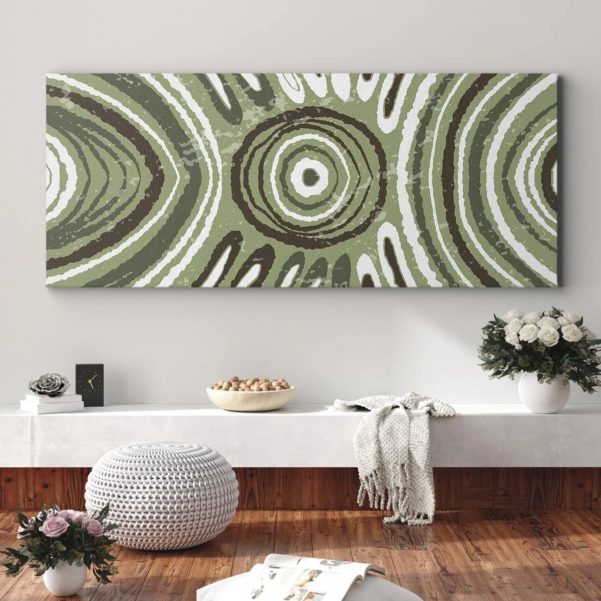 Lærredstryk - Billede på lærred - Eksplosion af følelser - 160x50 cm