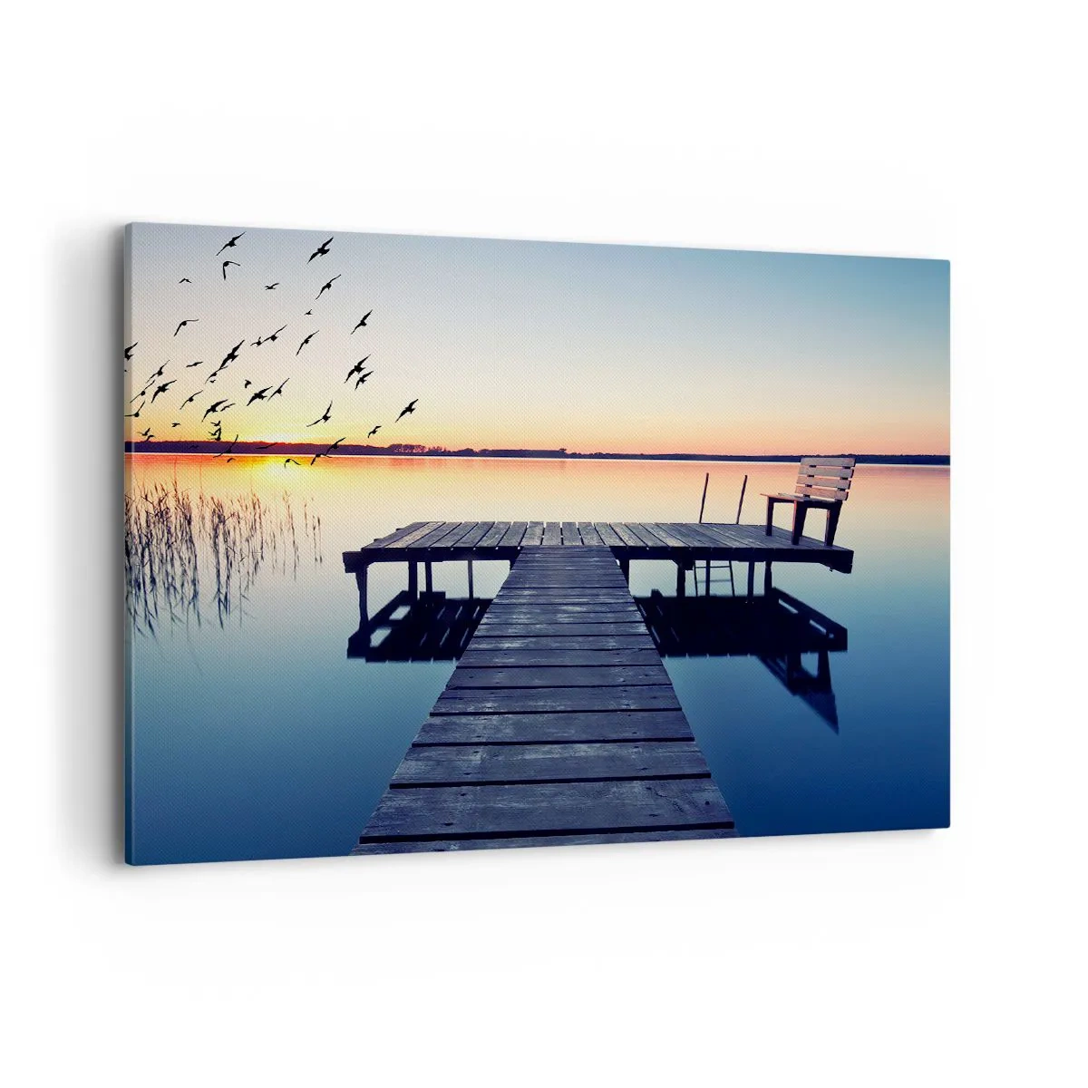 Lærredstryk - Billede på lærred - Det var en god dag - 100x70 cm