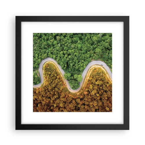 Plakat i sort ramme - Grænser og gennembrud - 30x30 cm