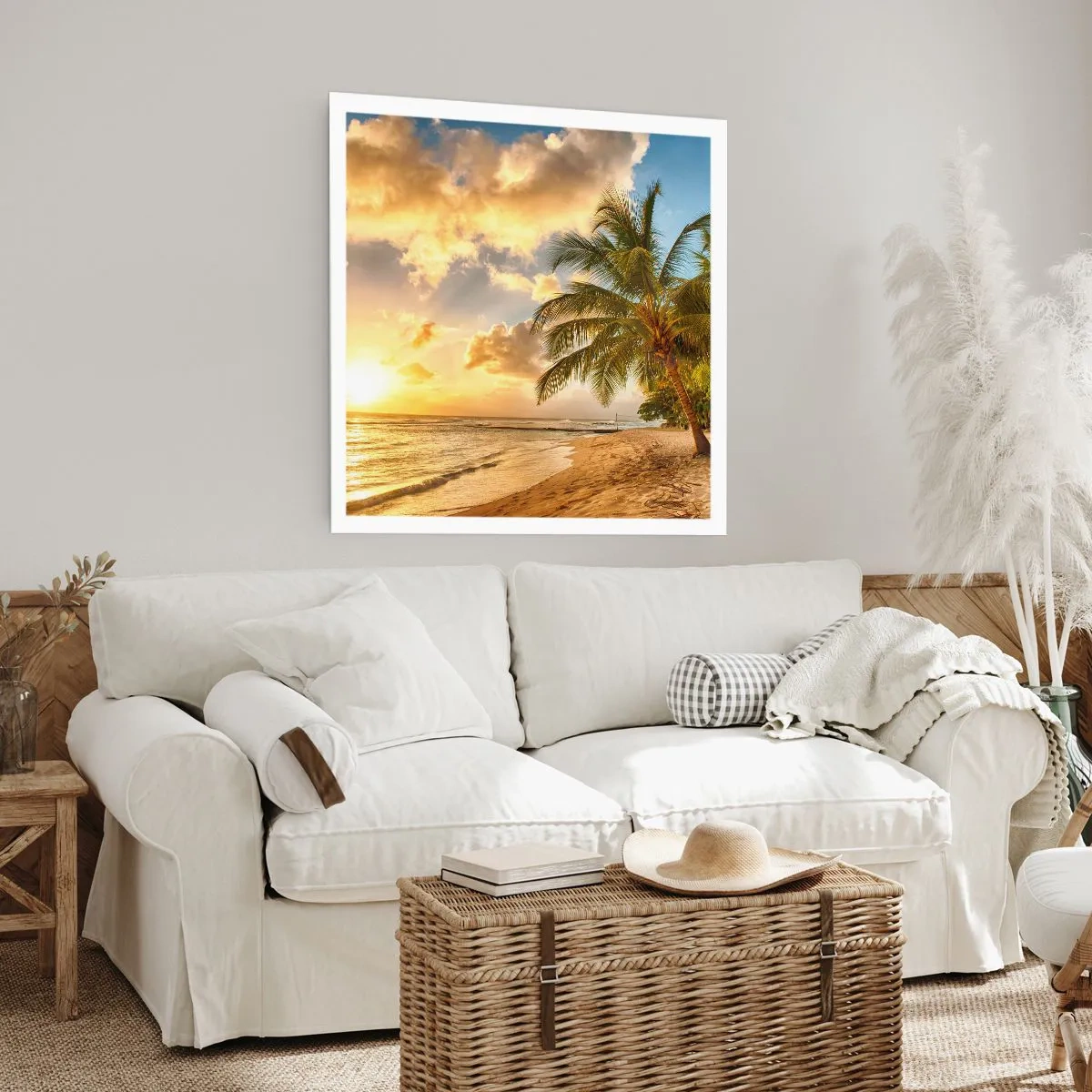 Plakat - Evig sommer, altid en ferie - 40x40 cm