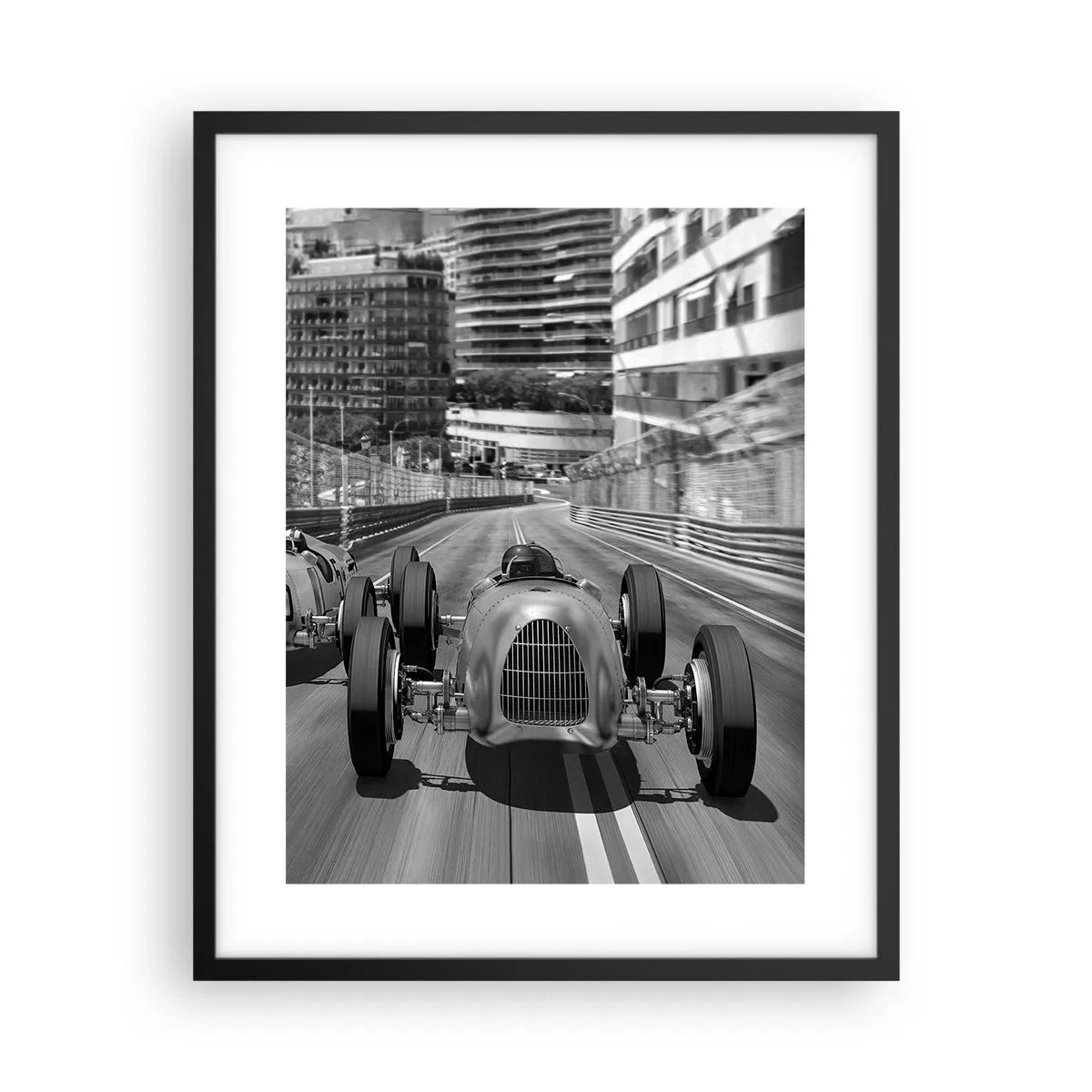 Plakat i sort ramme - Der var engang i Monte Carlo - 40x50 cm