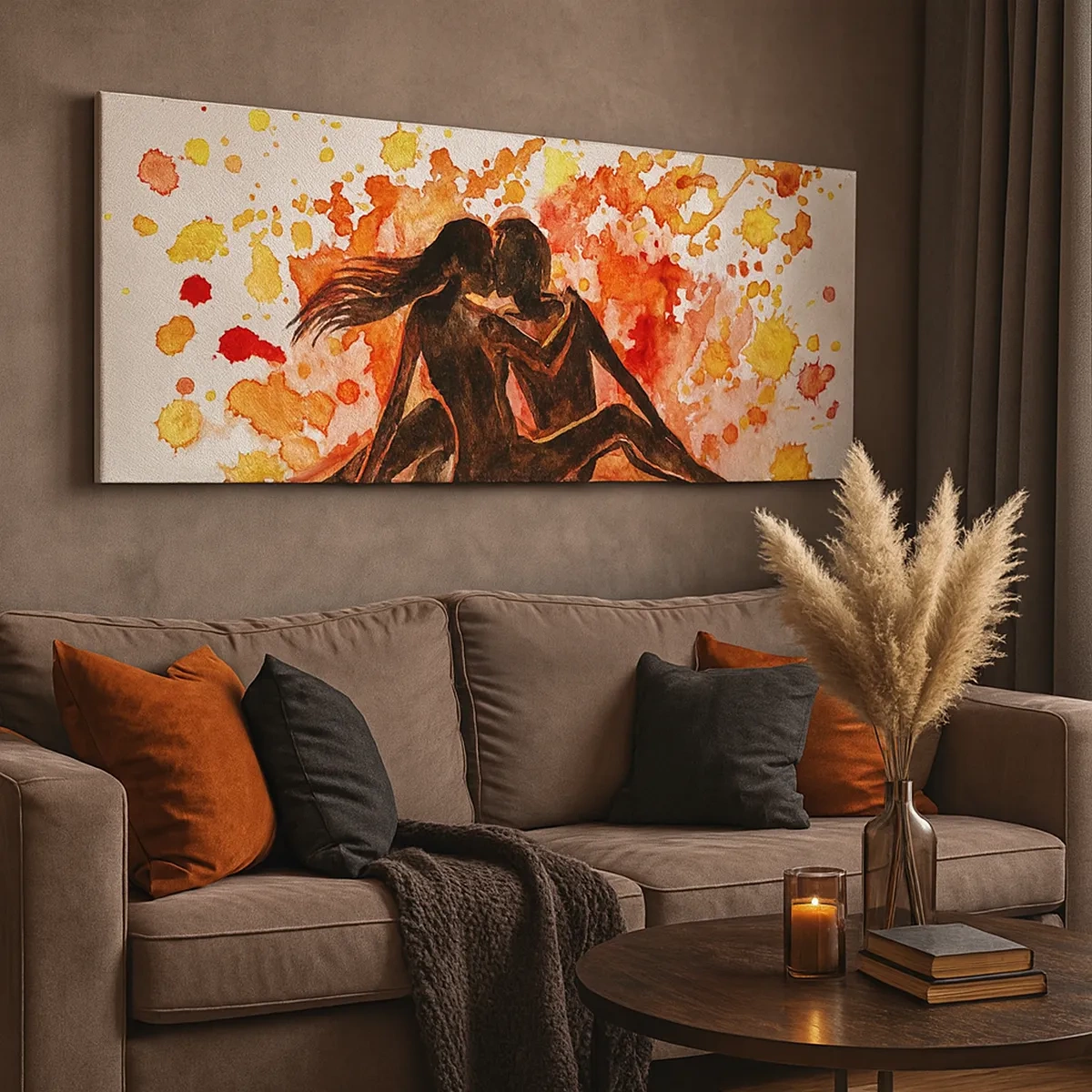 Lærredstryk - Billede på lærred - Og der var lys - 30x30 cm