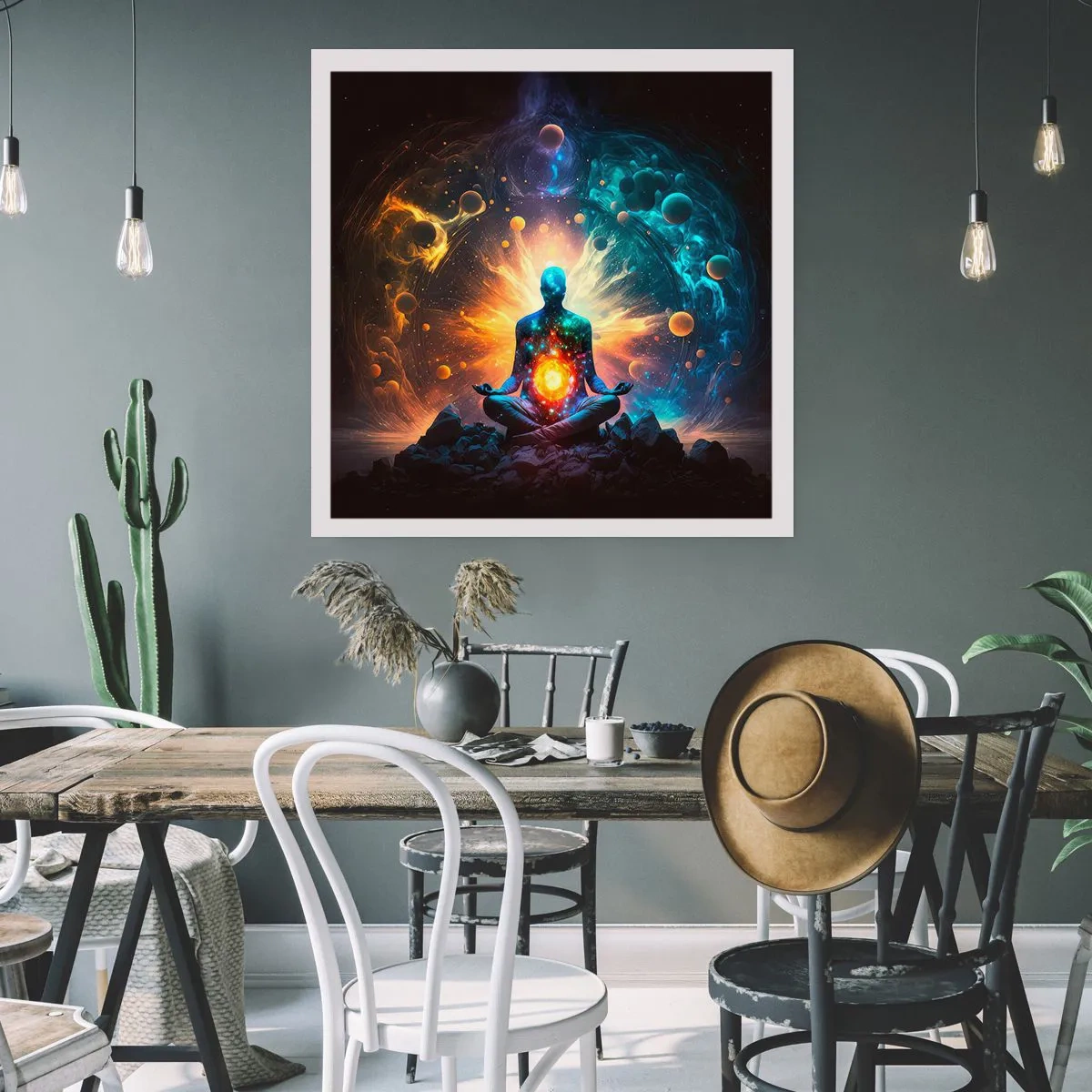 Plakat - Kosmisk ro - 50x50 cm