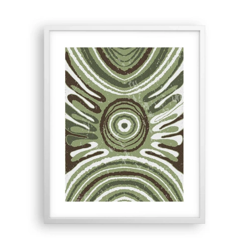 Plakat i hvid ramme - Eksplosion af følelser - 40x50 cm