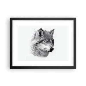 Plakat i sort ramme - Alpha - uden tvivl - 40x30 cm