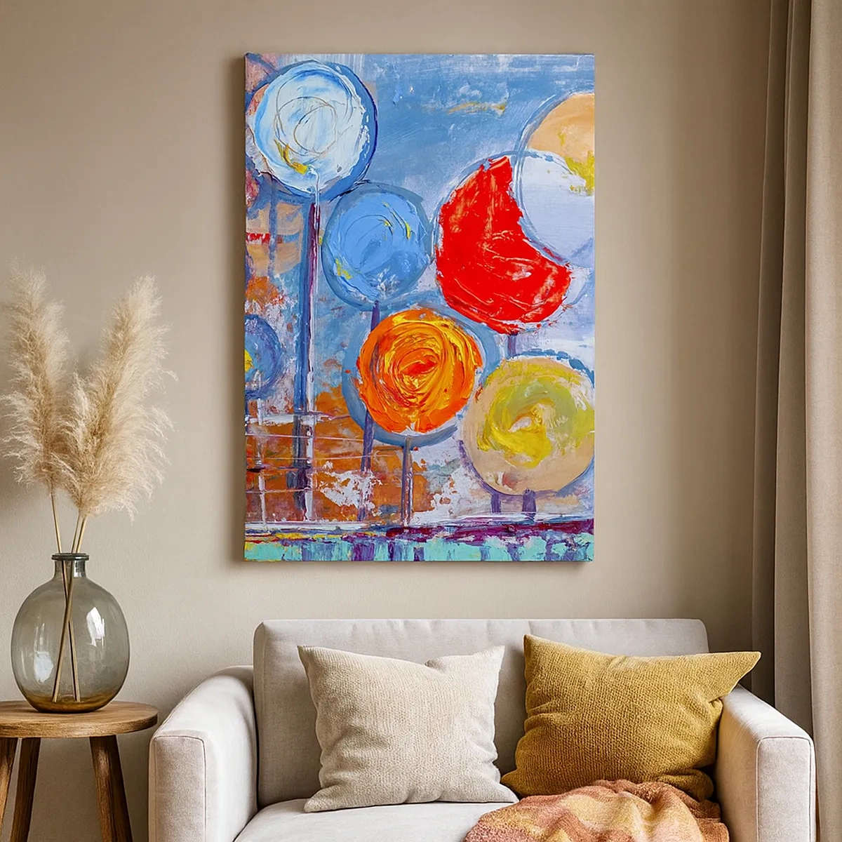 Lærredstryk - Billede på lærred - Mirakler på en pind - 50x70 cm