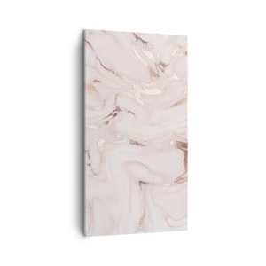 Lærredstryk - Billede på lærred - I et lyserødt tørklæde - 45x80 cm