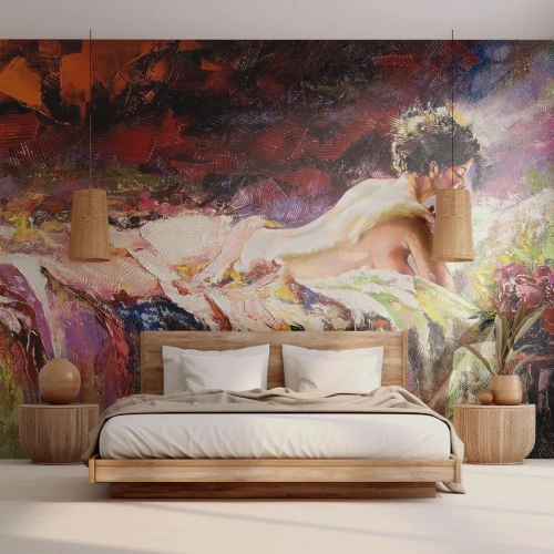 Fototapet Premium Canvas - Eftertænksom Venus - Kvinde, Legeme, Stykke - 350x256 cm