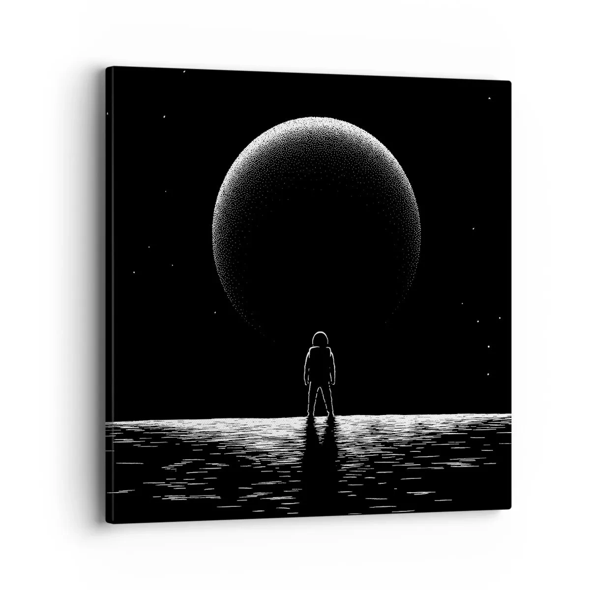 Lærredstryk - Billede på lærred - Ansigt til ansigt - 40x40 cm