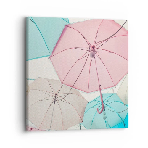 Lærredstryk - Billede på lærred - Nogle gange solskin, andre gange regn - 30x30 cm