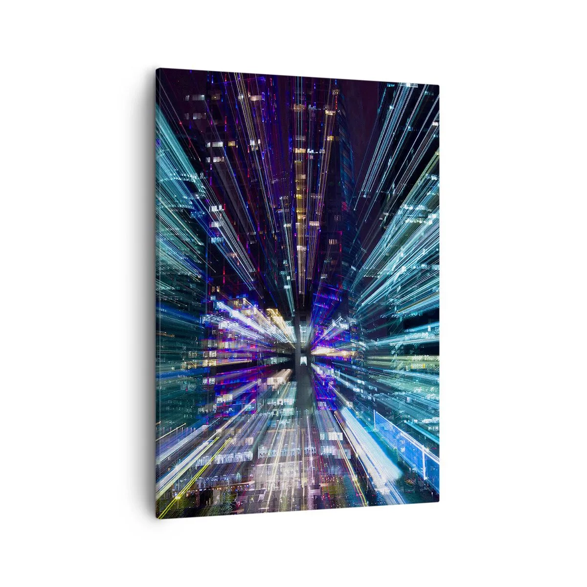 Lærredstryk - Billede på lærred - Overgang til hyperrummet - 50x70 cm