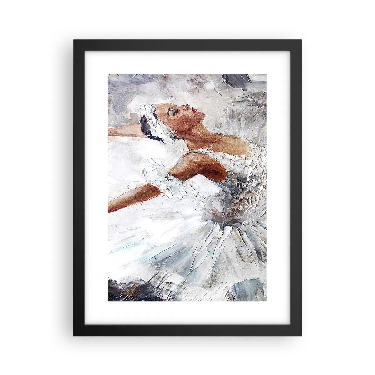 Plakat i sort ramme - Blød og let som tyl - 30x40 cm