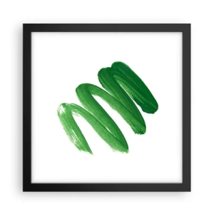 Plakat i sort ramme - En grøn vittighed - 30x30 cm