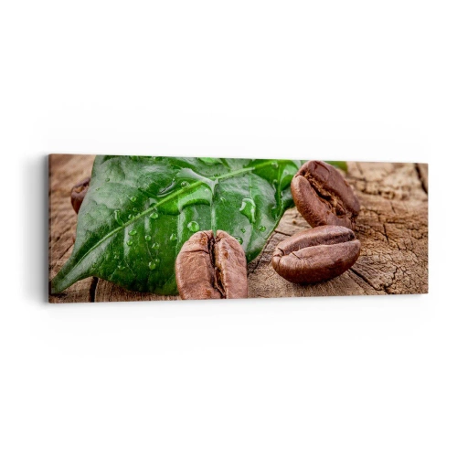 Lærredstryk - Billede på lærred - Den sandeste og sorteste - 90x30 cm