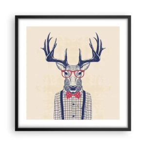 Plakat i sort ramme - Et underholdende ekstravaganza - 50x50 cm