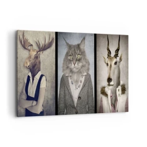 Lærredstryk - Billede på lærred - Pelse er igen på mode - 120x80 cm