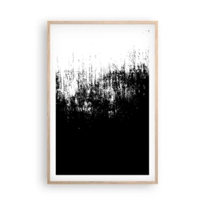 Plakat i ramme af lyst egetræ - Og vinderen er... - 61x91 cm