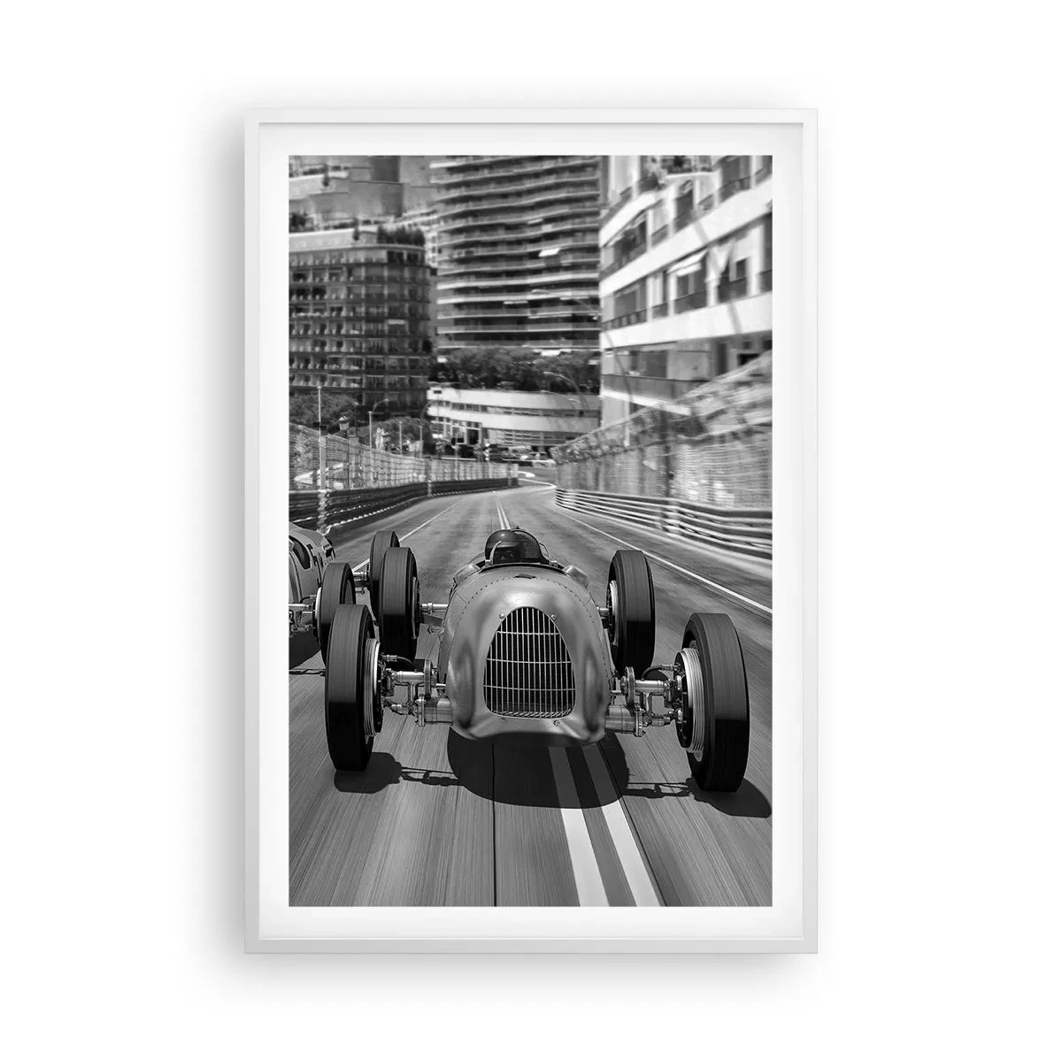 Plakat i hvid ramme - Der var engang i Monte Carlo - 61x91 cm